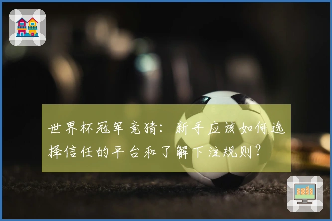 世界杯冠军竞猜：新手应该如何选择信任的平台和了解下注规则？