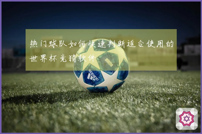 热门球队如何快速判断适合使用的世界杯竞猜软件