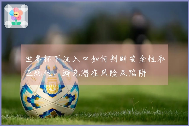 世界杯下注入口如何判断安全性和正规性，避免潜在风险及陷阱